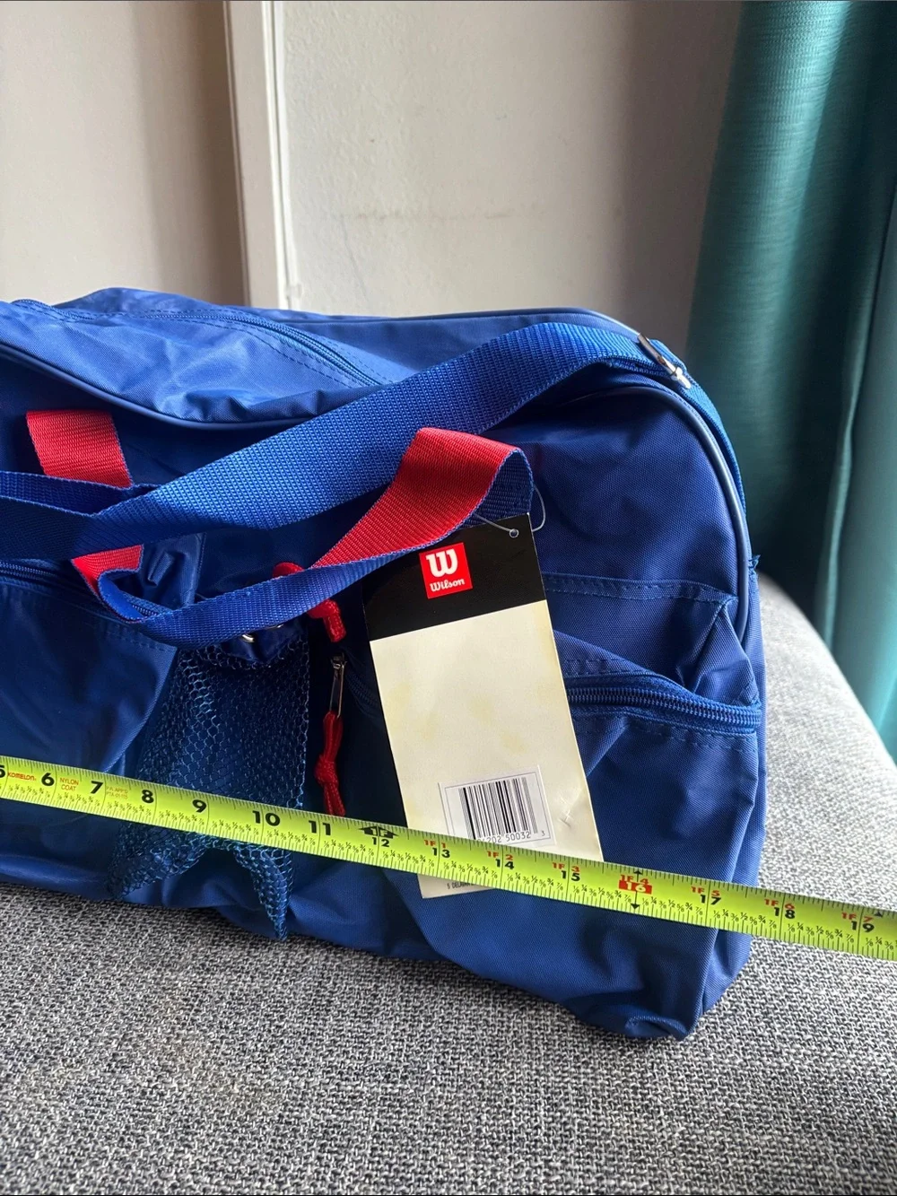 NWT Vintage 90s Wilson Blue Red Duffel Bag Sports Gym Bag